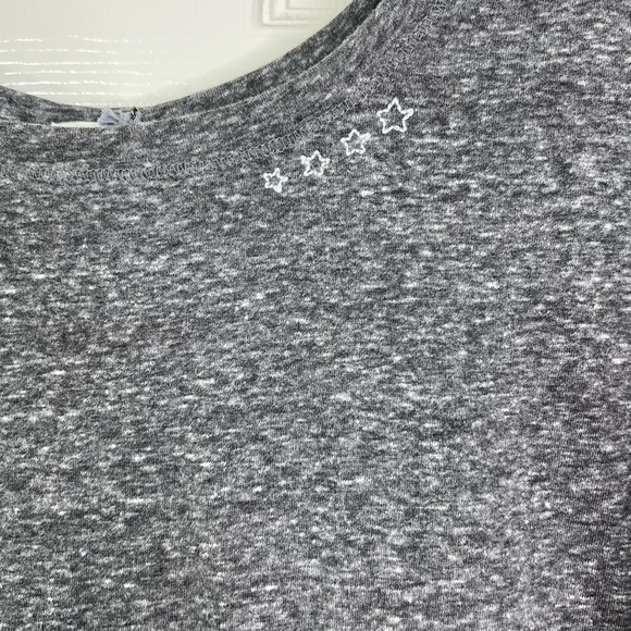 NWT Hello Nite! Revolve Star Stitch Short Sleeve T-Shirt in Snow Ash Sz S - Picture 3 of 6